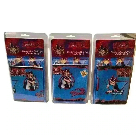 Set of 3 Vintage 1996 Yu-Gi-Oh! Anime Decor Wall Art Wallpaper 5 Yard Border NEW - Picture 1 of 6